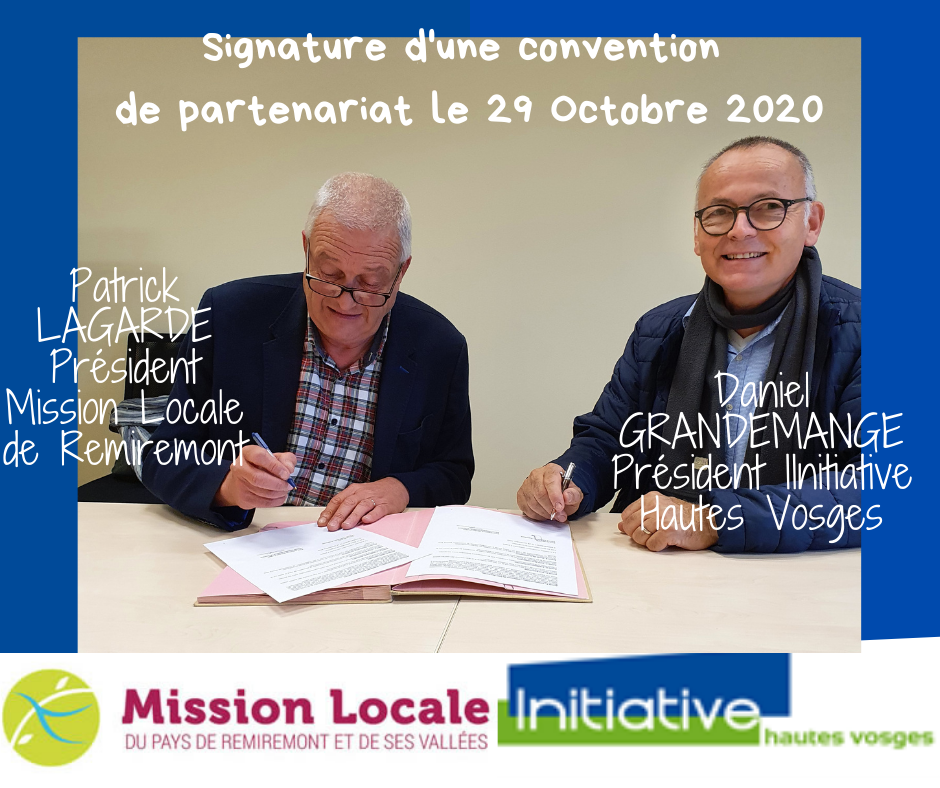 signature convention mission locale